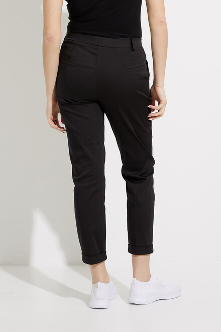 Cuffed Ankle Pants Style 232156. Black. 2