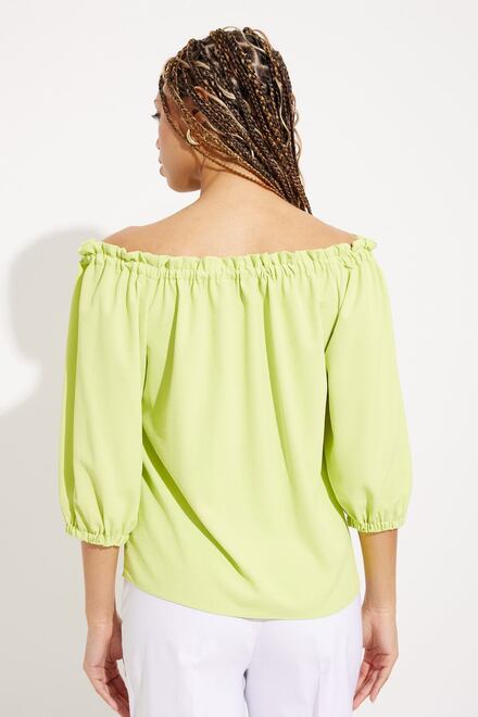 Off-Shoulder Loose Top Style 232181. Exotic Lime. 2
