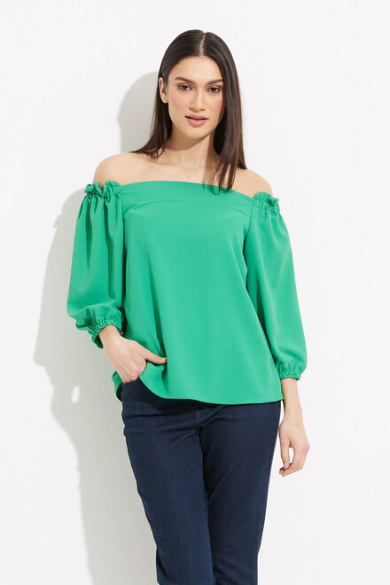 Off-Shoulder Loose Top Style 232181. Foliage. 2