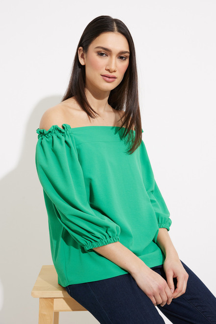 Off-Shoulder Loose Top Style 232181. Foliage