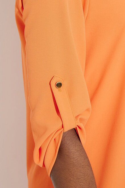 Zip Front Dress Style 232201. Mandarin. 3