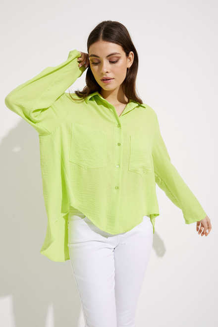 Tiered Blouse Style 232217. Exotic lime