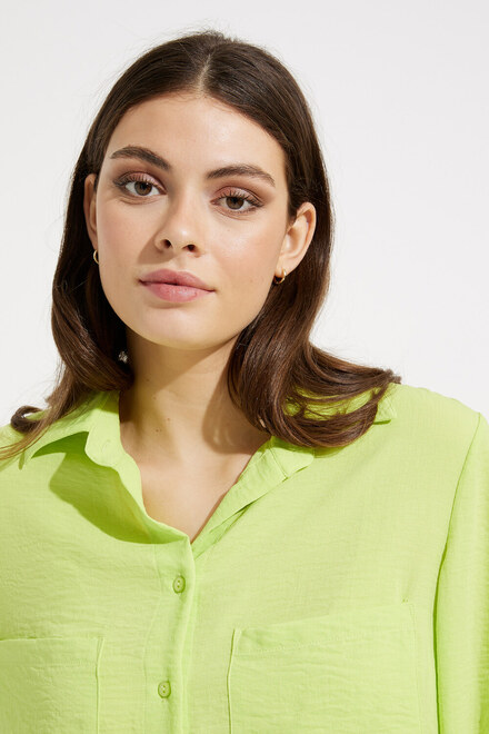 Tiered Blouse Style 232217. Exotic Lime. 3