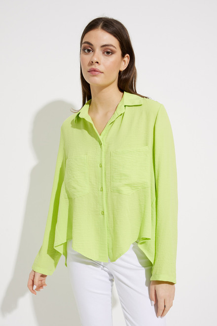 Tiered Blouse Style 232217. Exotic Lime. 4