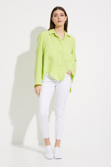 Tiered Blouse Style 232217. Exotic Lime. 5
