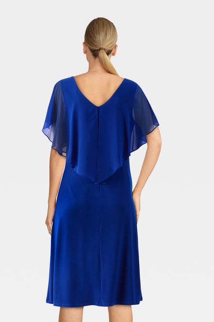 Chiffon Overlay Dress Style 232240. Royal Sapphire 163. 2