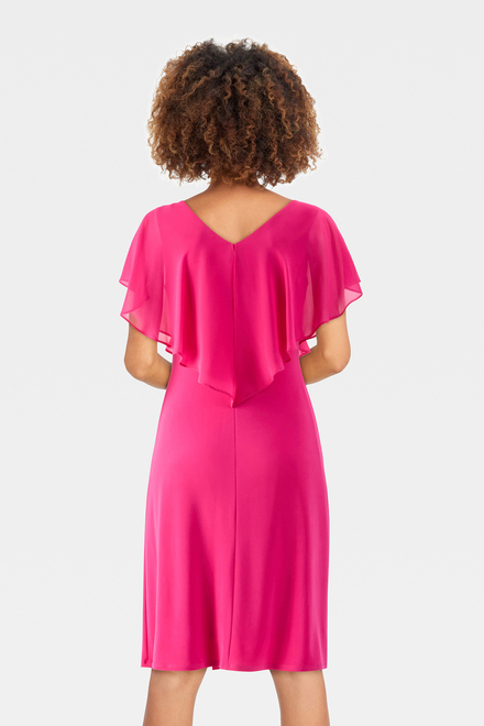 Chiffon Overlay Dress Style 232240. Dazzle Pink. 2