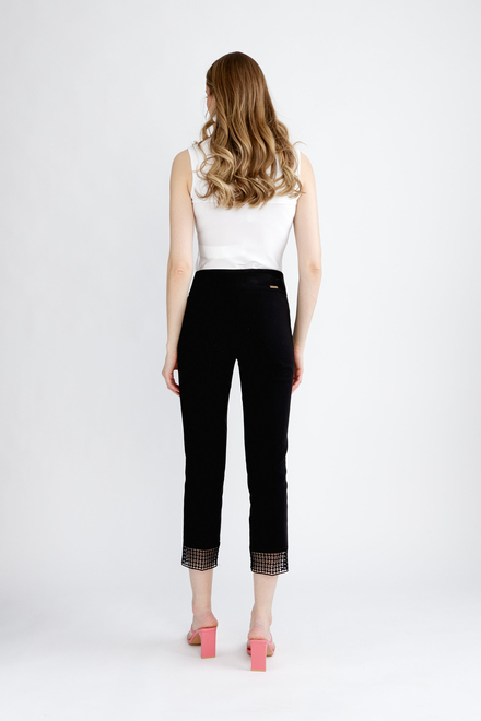 Lace Cuff Pants Style 232249. Black. 3