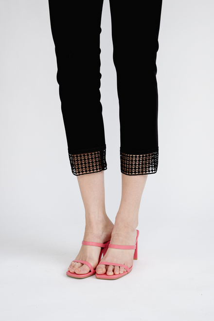 Lace Cuff Pants Style 232249. Black. 4
