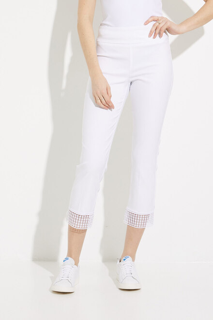 Lace Cuff Pants Style 232249. White