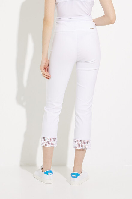 Lace Cuff Pants Style 232249. White. 2