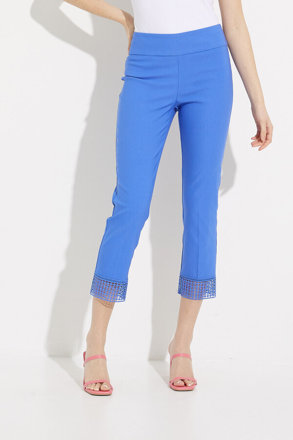 Lace Cuff Pants Style 232249. Blue Iris
