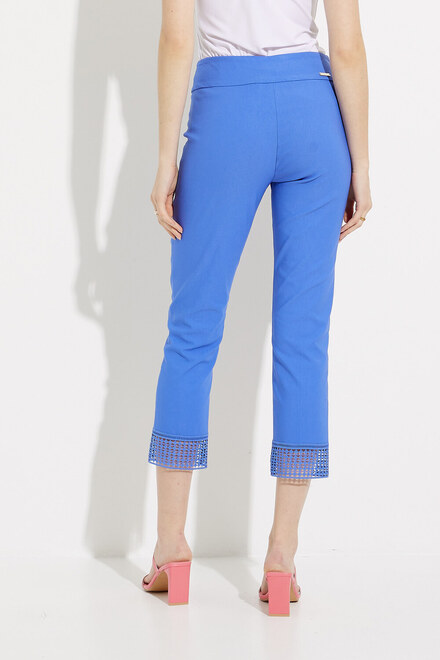 Lace Cuff Pants Style 232249. Blue Iris. 2