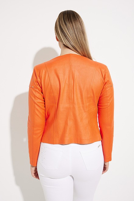 Suede Studded Jacket 232904. Orange. 2
