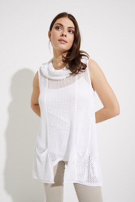 Sleeveless Knit Tunic Style 232931. Vanilla 30
