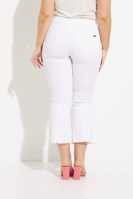 Flared Leg Jeans Style 232936. White. 2