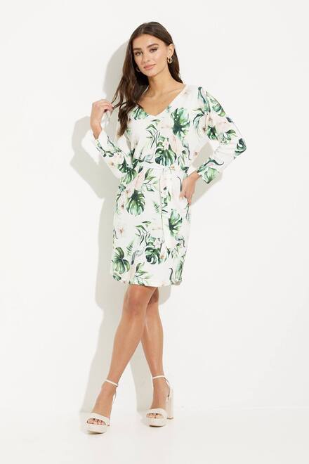Tropical Print Dress Style SP23111. Tropical Flower. 2