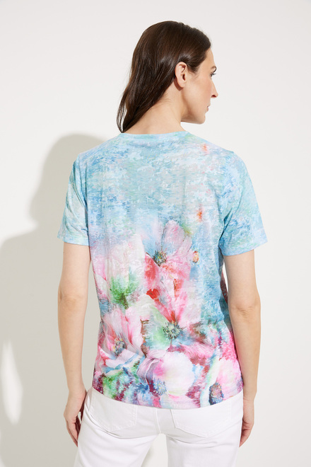 Floral Burnout T-Shirt Style A41038. As Sample. 2