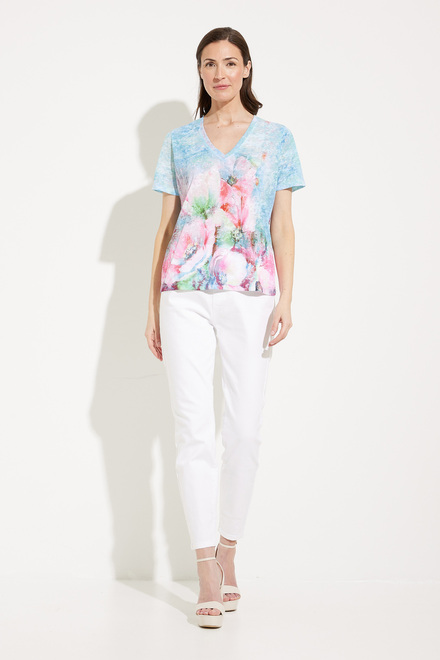 Floral Burnout T-Shirt Style A41038. As Sample. 5