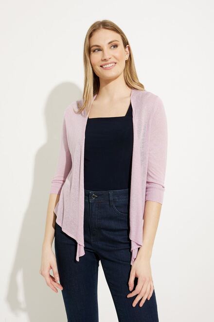 Tie Front Cardigan Style Style A41048. Lilac
