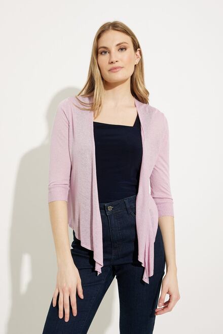 Tie Front Cardigan Style Style A41048. Lilac. 3