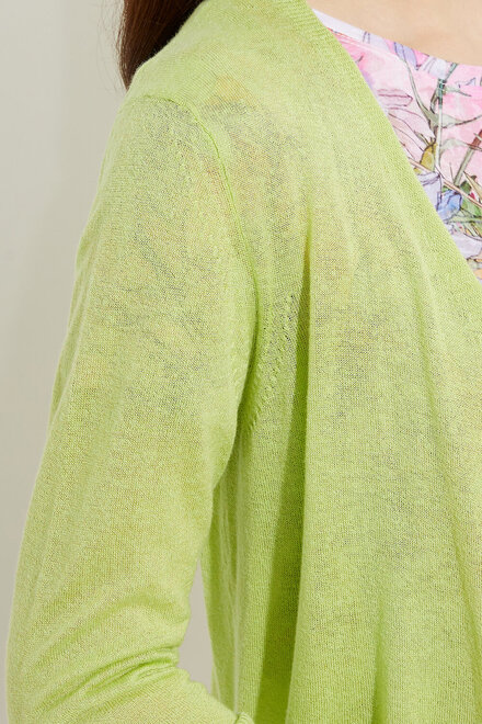 Tie Front Cardigan Style Style A41048. Lime. 2