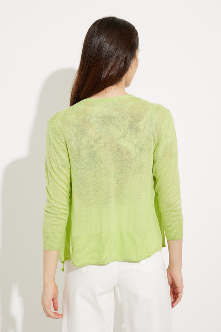 Tie Front Cardigan Style Style A41048. Lime. 4