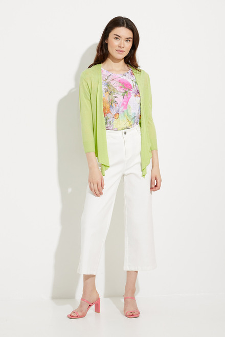 Tie Front Cardigan Style Style A41048. Lime. 5