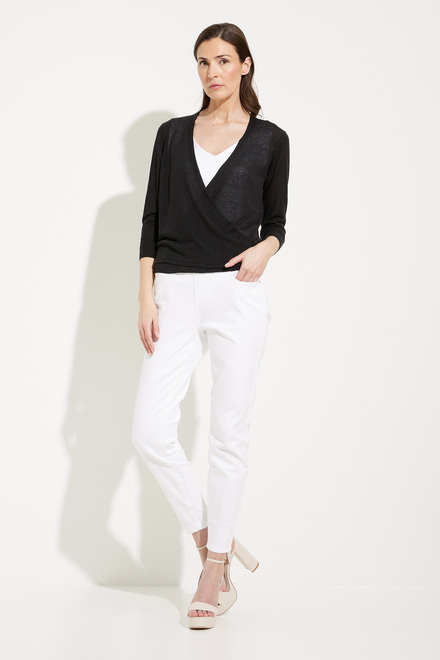Tie Front Cardigan Style Style A41048. Black. 5
