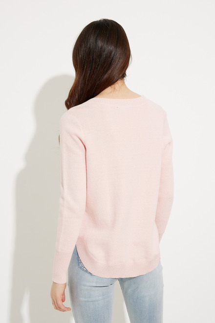 V-Neck Sweater Style A41062. Pink. 2