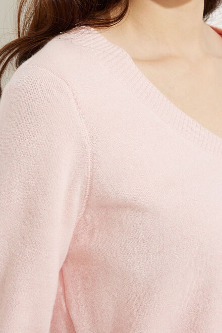 V-Neck Sweater Style A41062. Pink. 3