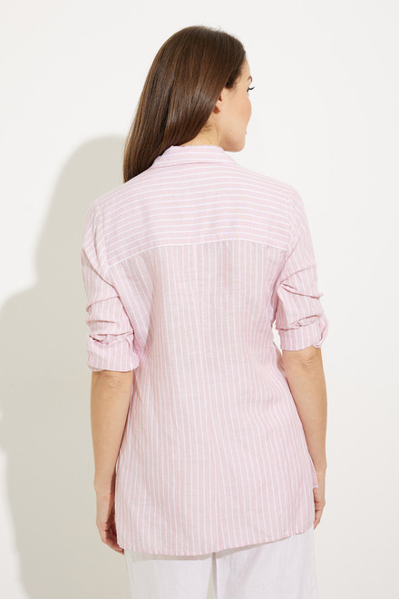 Striped Blouse Style A41063. Pink. 2