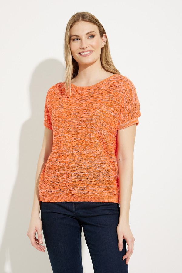 Short Sleeve Pullover Style A41080. Orange