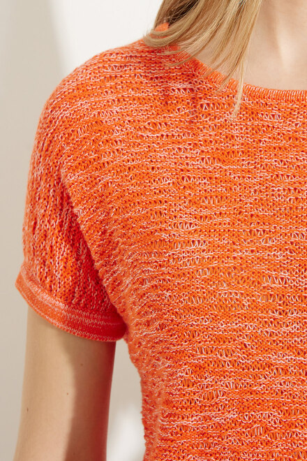 Short Sleeve Pullover Style A41080. Orange. 3