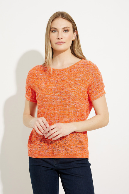 Short Sleeve Pullover Style A41080. Orange. 4