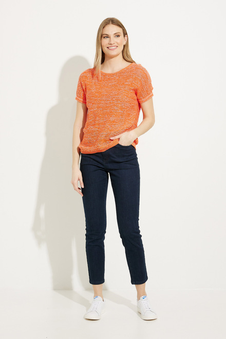 Short Sleeve Pullover Style A41080. Orange. 5