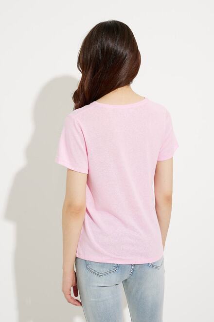 Pocket T-Shirt Style A41091. Pink. 2