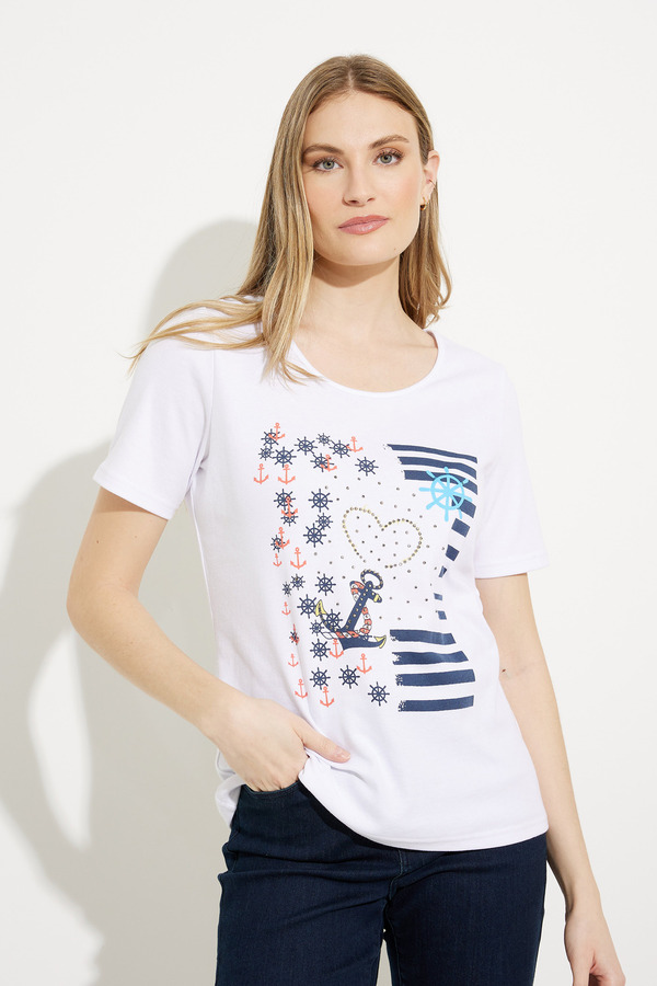 Graphic Print T-Shirt Style A41181. As Sample