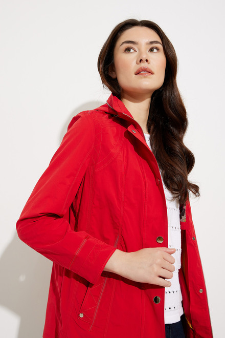 Button Front Jacket Style A41182. Red. 4
