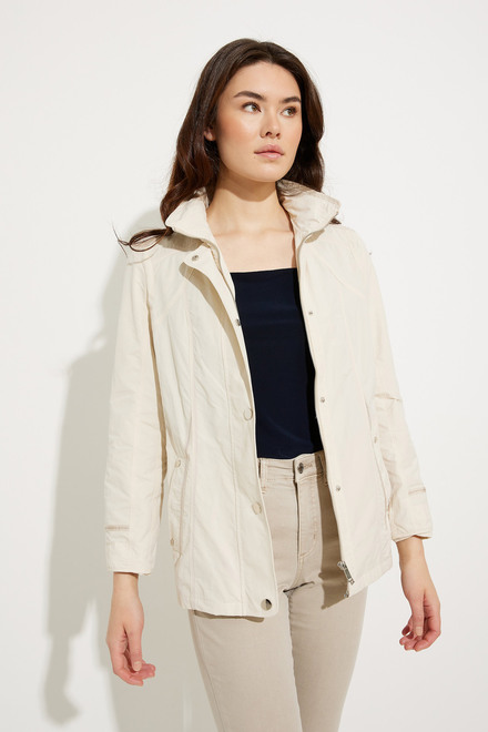 Button Front Jacket Style A41182. Sand. 4