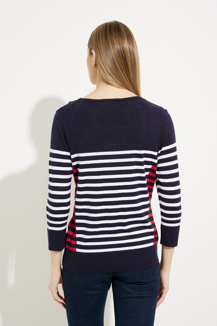 Striped Colour-Blocked Pullover Style A41185. As Sample. 2