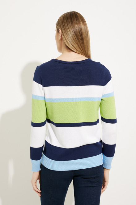 Colour-Blocked Long-Sleeve Sweater Style A41195. As Sample. 2