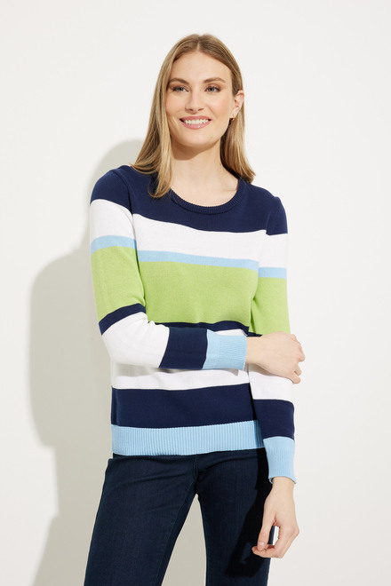 Colour-Blocked Long-Sleeve Sweater Style A41195. As Sample. 4