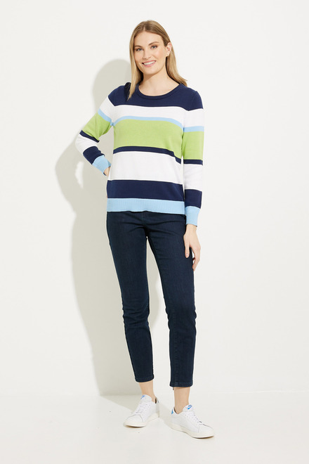 Colour-Blocked Long-Sleeve Sweater Style A41195. As Sample. 5