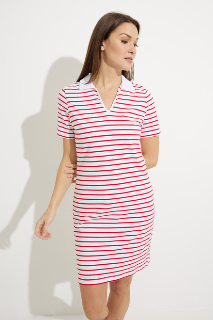 Striped Collar Dress Style A41209. As Sample. 4