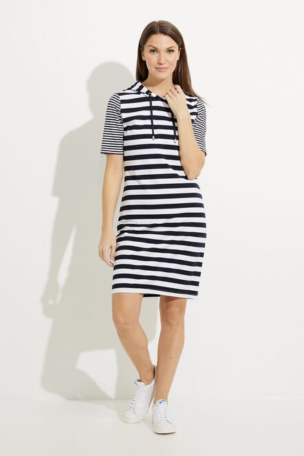 Striped Drawstring Dress Style A41210