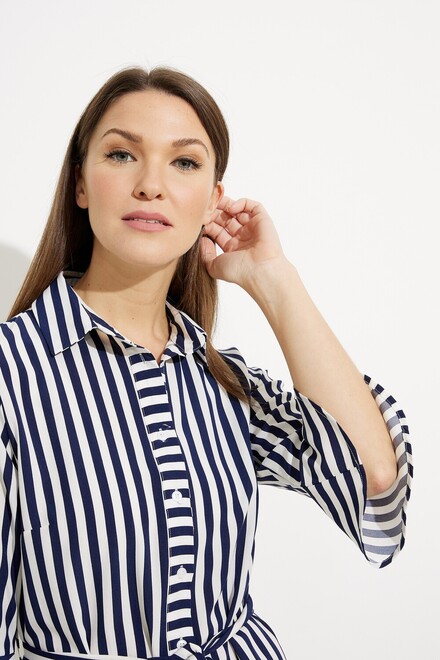 Striped Shirt Dress Style A41212. As Sample. 4