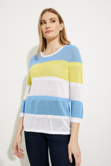 Colour-Blocked Knit Pullover Style A41268. As Sample. 4