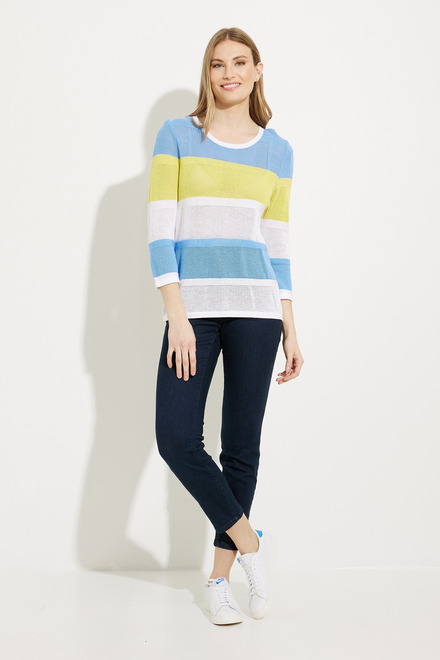 Colour-Blocked Knit Pullover Style A41268. As Sample. 5