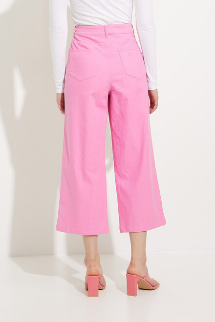 Cropped Wide Leg Pants Style A41277. Pink. 2